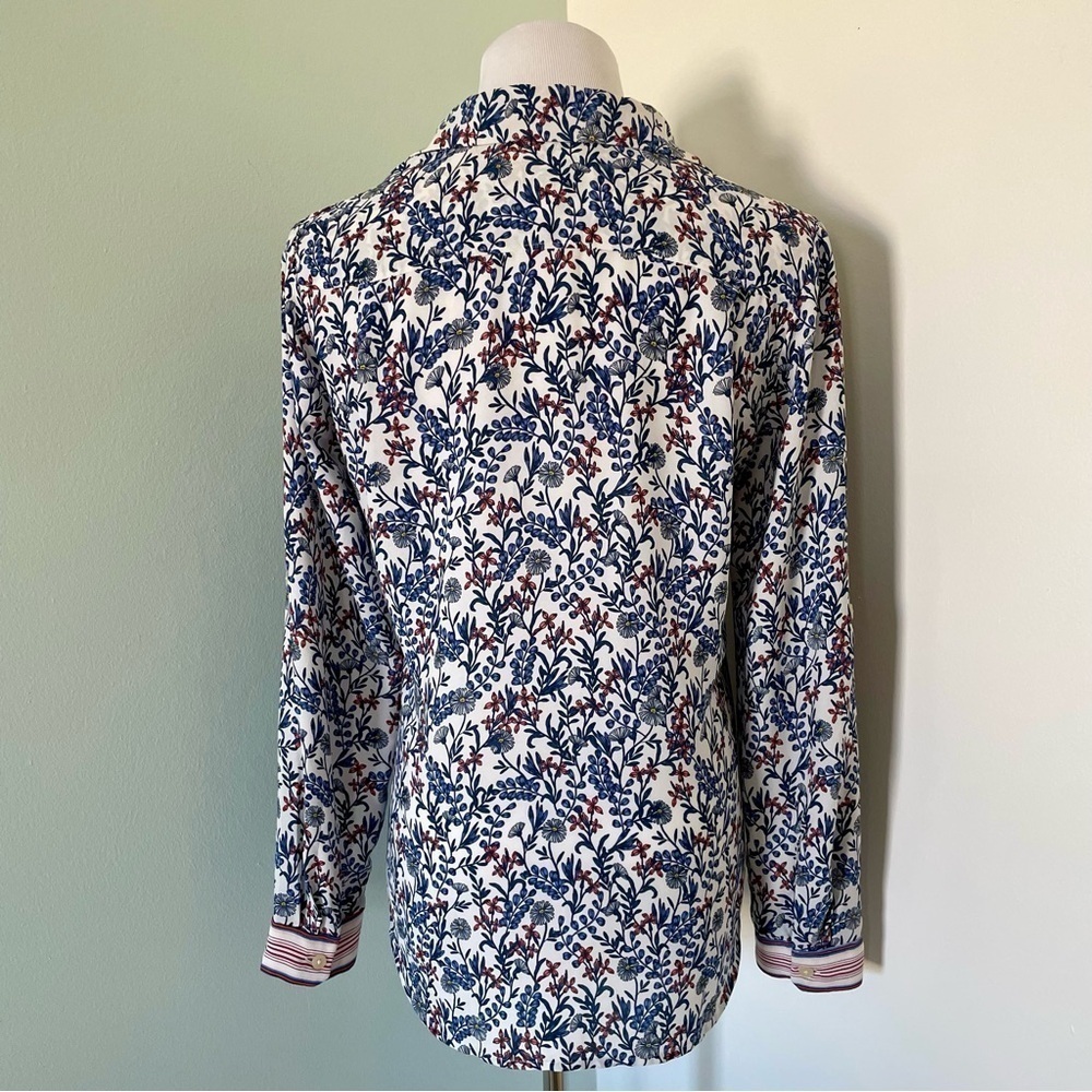 Loft Women’s Floral Button Down Blouse Size S - Picture 8 of 12